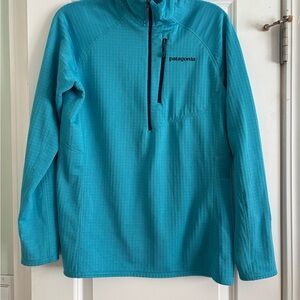 Patagonia Teal Quarter-Zip R1 Fleece pullover